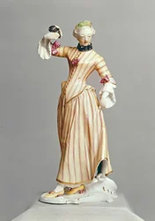 Figure of Columbine, from the Commedia dell